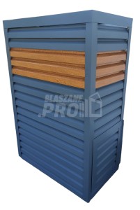 Osłona pompy ciepła 80x50x200 cm antracyt + jasny orzech GP320