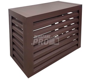 Osłona klimatyzatora - pompy ciepła 90x40x80 cm Ciemny brąz - Zabudowa GP535