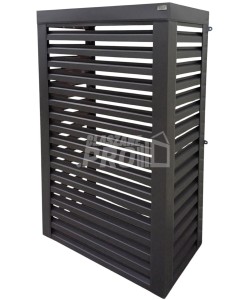 Osłona pompy ciepła 100x50x210 cm antracyt GP542