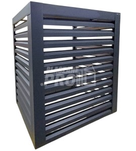 Osłona klimatyzatora – pompy ciepła 100x60x160 cm antracyt GP706