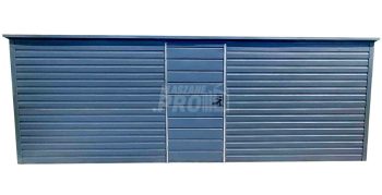 Schowek - Domek Ogrodowy 6x3m - Drzwi - Antracyt - dach spad w tył GP438