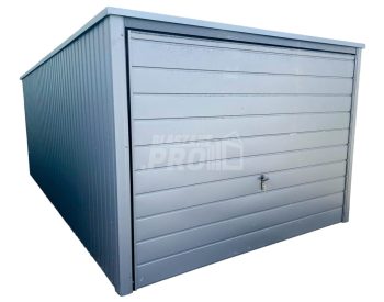 Garaż blaszany 3x6 Brama uchylna spad w tył GP192