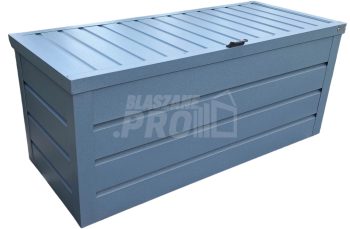 Skrzynia ogrodowa metalowa kufer 150x60x70cm antracyt GP350