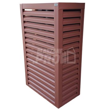Osłona pompy ciepła 80x40x190 cm ciemny brąz GP318