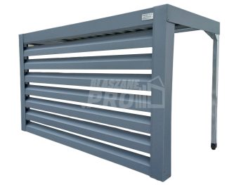 Osłona klimatyzatora - pompy ciepła 110x40x90 cm antracyt - zabudowana tylko front GP310