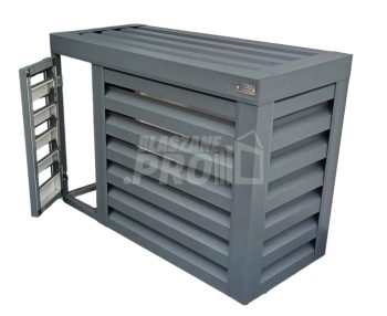 Osłona klimatyzatora - pompy ciepła 100x40x80 cm antracyt - drzwiczki GP306