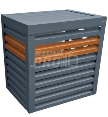 Osłona klimatyzatora - pompy ciepła 80x50x120 cm antracyt + jasny orzech GP457