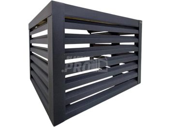 Osłona pompy ciepła 100x60x70 cm antracyt Zabudowa GP504