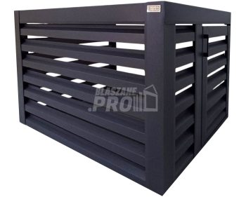 Osłona klimatyzatora – pompy ciepła 90x50x70 cm antracyt – drzwiczki GP702
